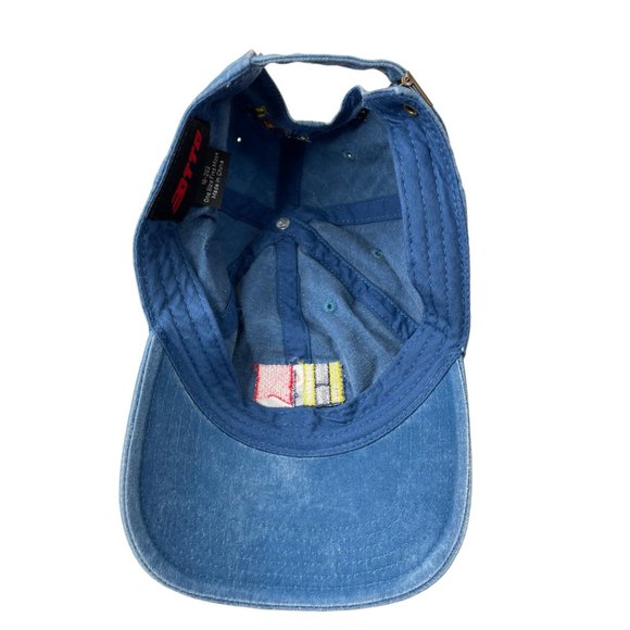 Otto Cap Blue Denim Embroidered Strapback Baseball Cap (18-202) - Picture 4 of 5